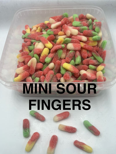 Mini Sour Fingers 1kg bag